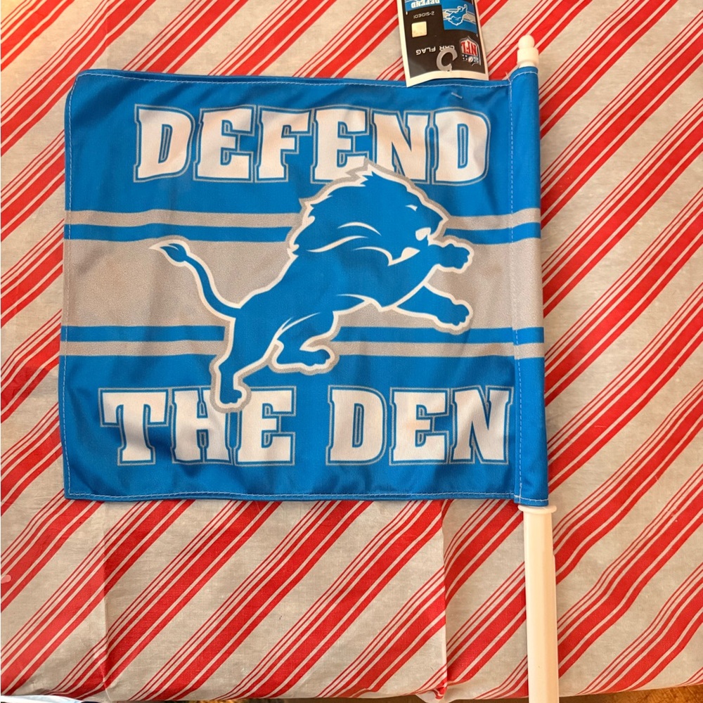 Wincraft Blue and White Car Flag